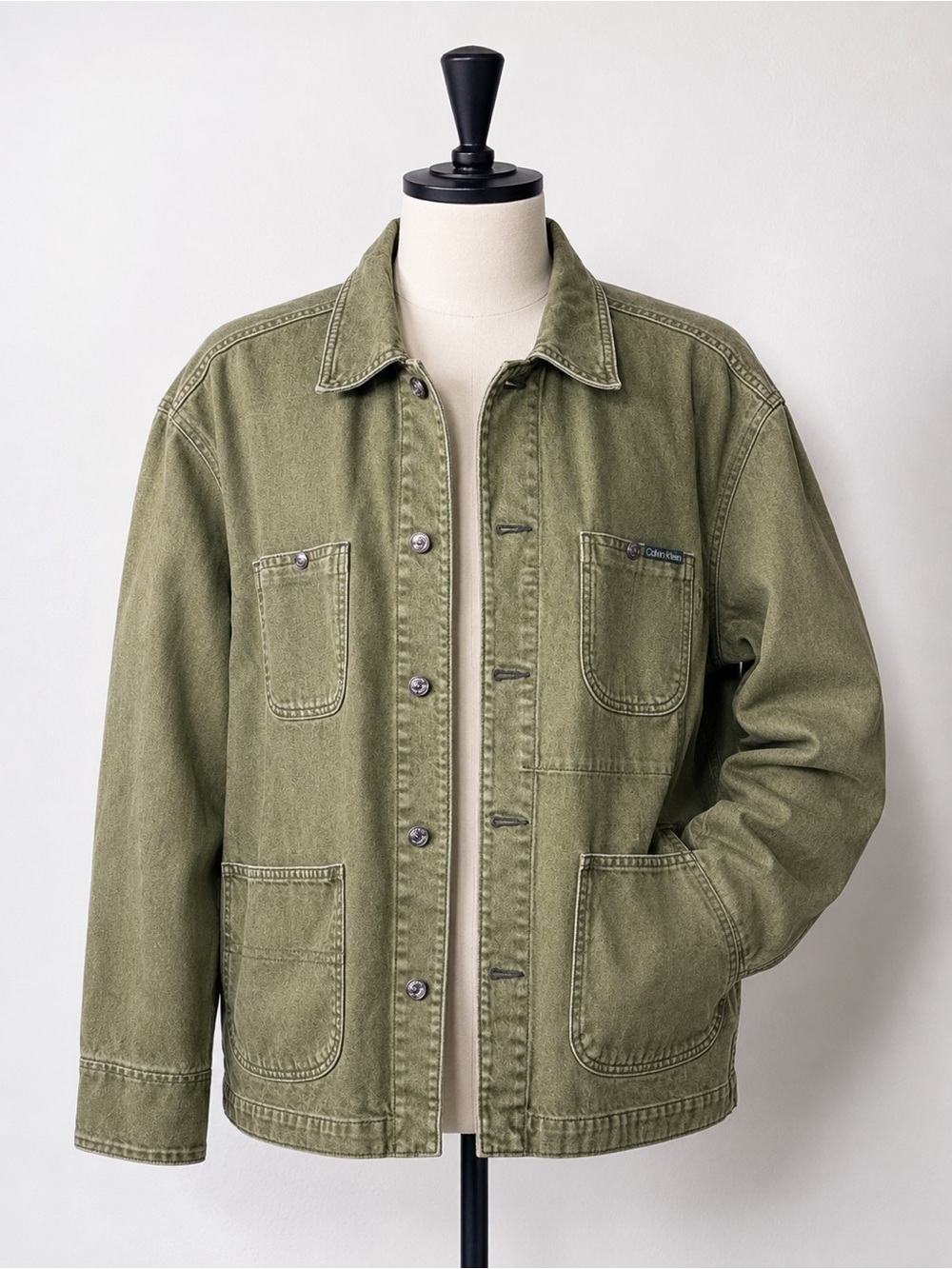 Calvin Klein Military Field Jacket in Olive
